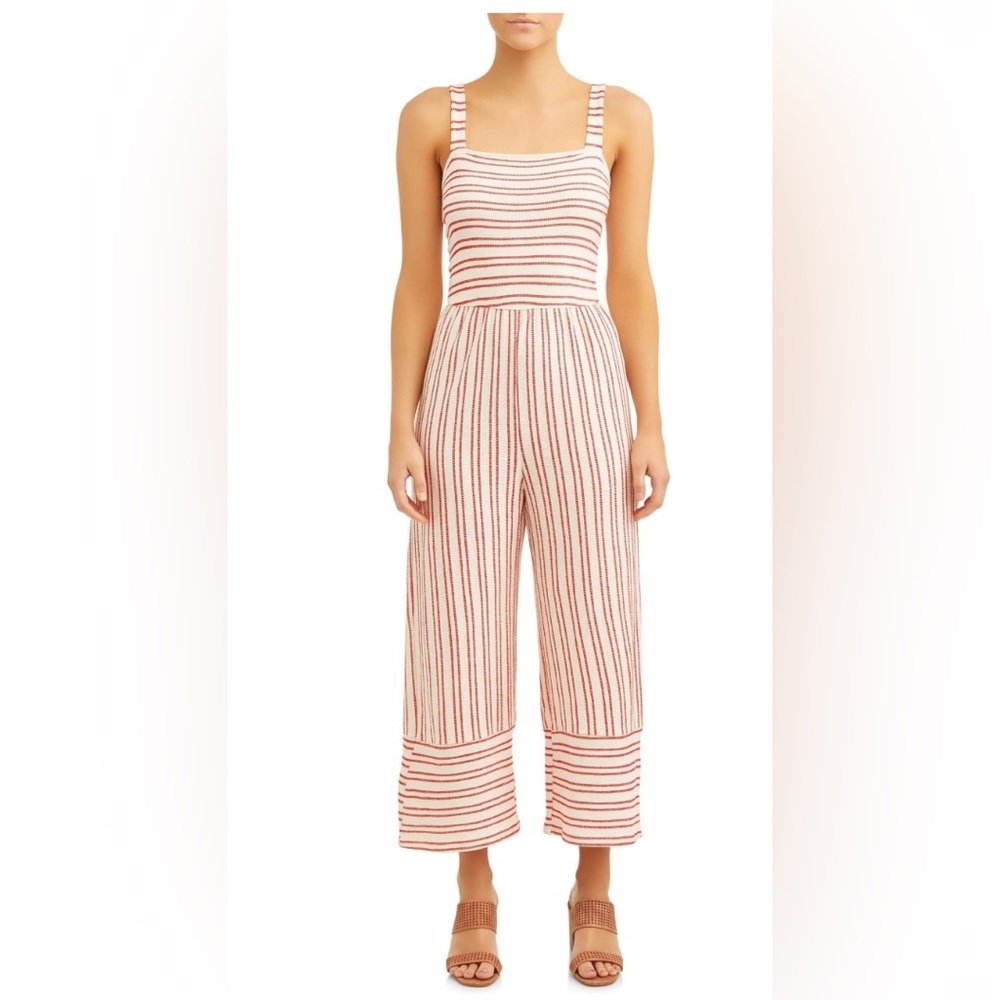 Love Sadie Women's Smocked French Terry Jumpsuit